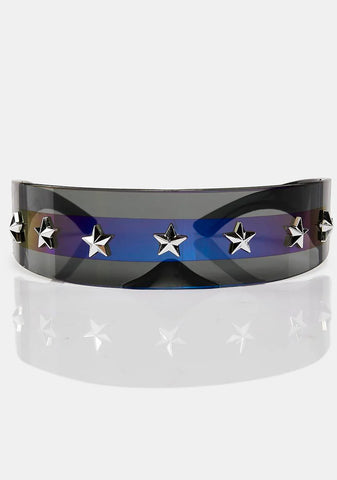 Dark Cyber Starlight Shield Sunglasses