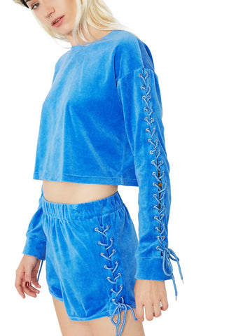 Lick Shots Lace Up Sweatshirt