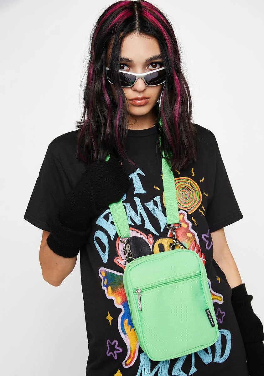 Green Sidekick Crossbody Sling Bag