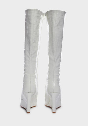 Social Secret Wedge Boots