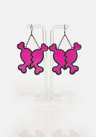 Better Off Broken Heart Earrings
