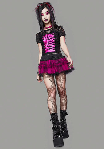 Stole Your Soul Ruffle Skirt