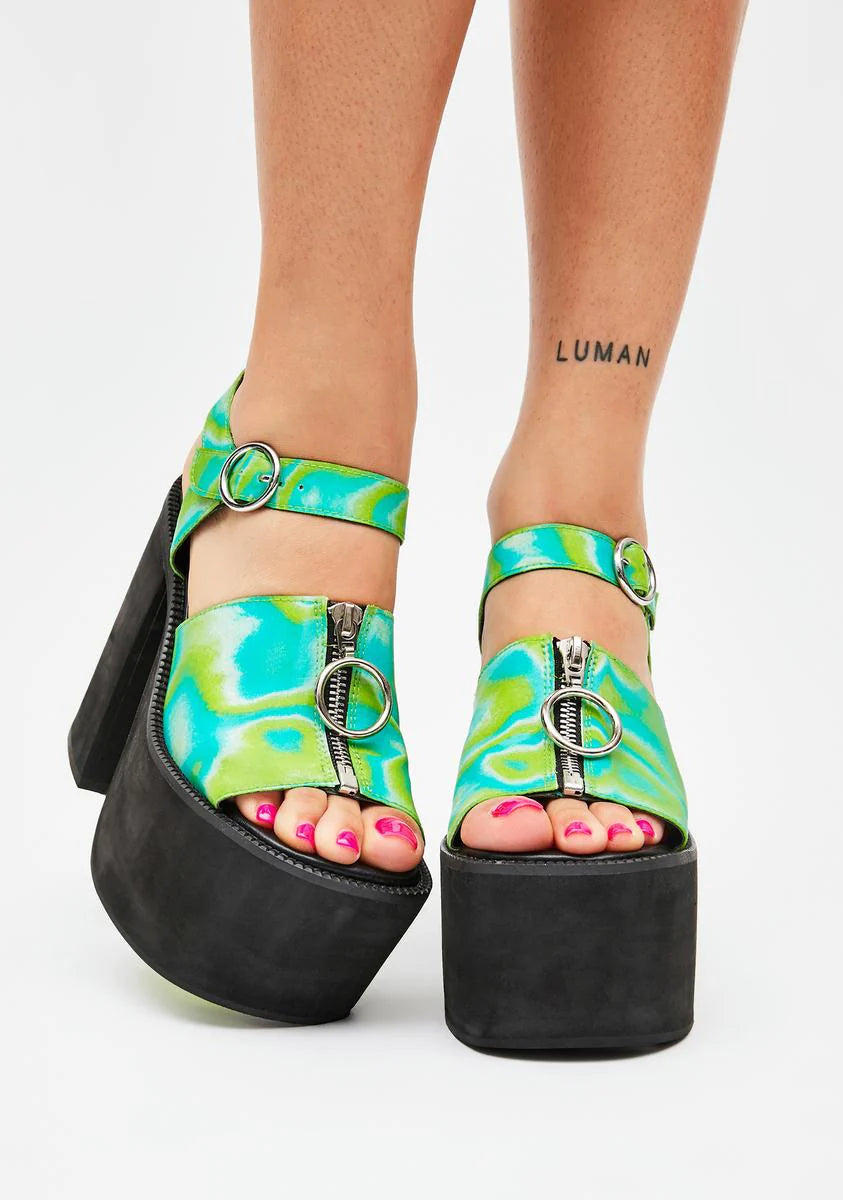 Trippy Truth Be Told Platform Sandals