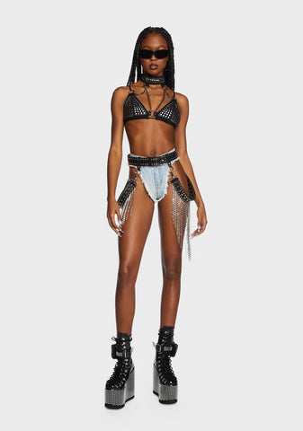 Cavern Crazy Chain Fringe Belt