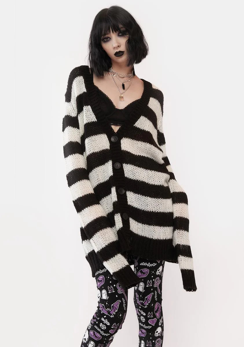 Wicked Ways Striped Cardigan