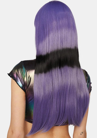 Techno Tease Striped Wig