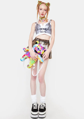 Night Chasing Starlight Vinyl Bustier