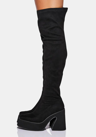 Suede Damar Thigh High Boots
