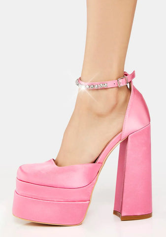 Stuck On You Platform Heels