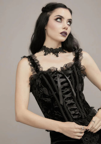 Wicked Killer In Me Velvet Bustier