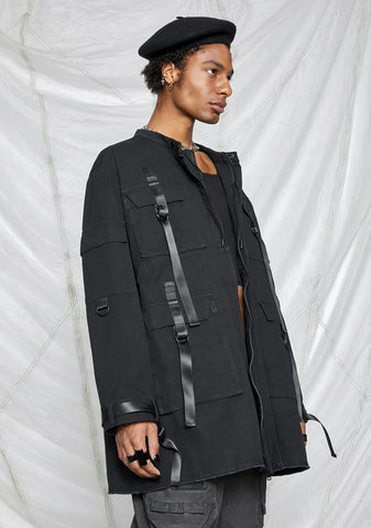 Synth Unisex Washed Utility Jacket