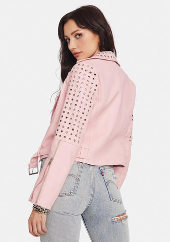 Rosalita Studded Moto Jacket