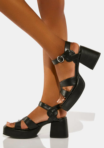 With A Twist Platform Sandals