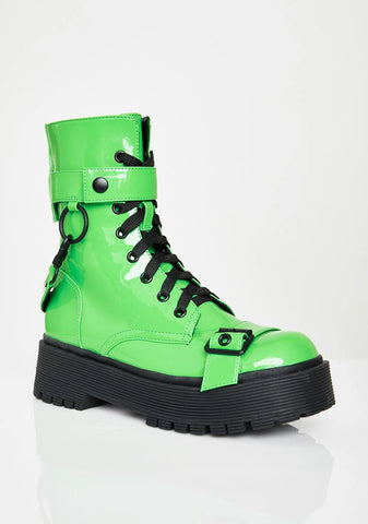 Atomic Slime Combat Boots