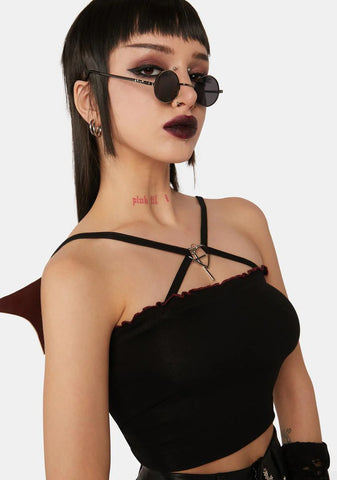 Rock Doll Bat Wing Crop Top