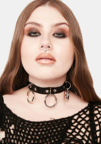 Demonia O-Ring Choker Necklace