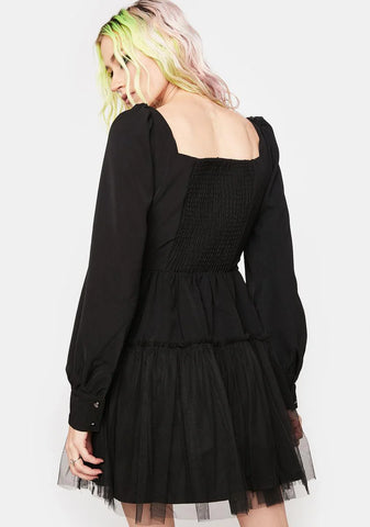 Classic Long Sleeve Mini Dress