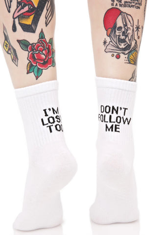 Don't Follow Me Socks