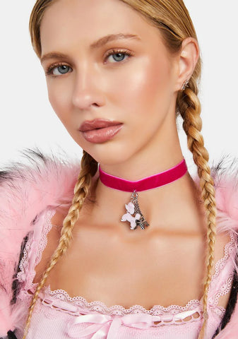 Boujie Pooch Velvet Choker
