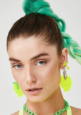 Extra Space Alien Earrings