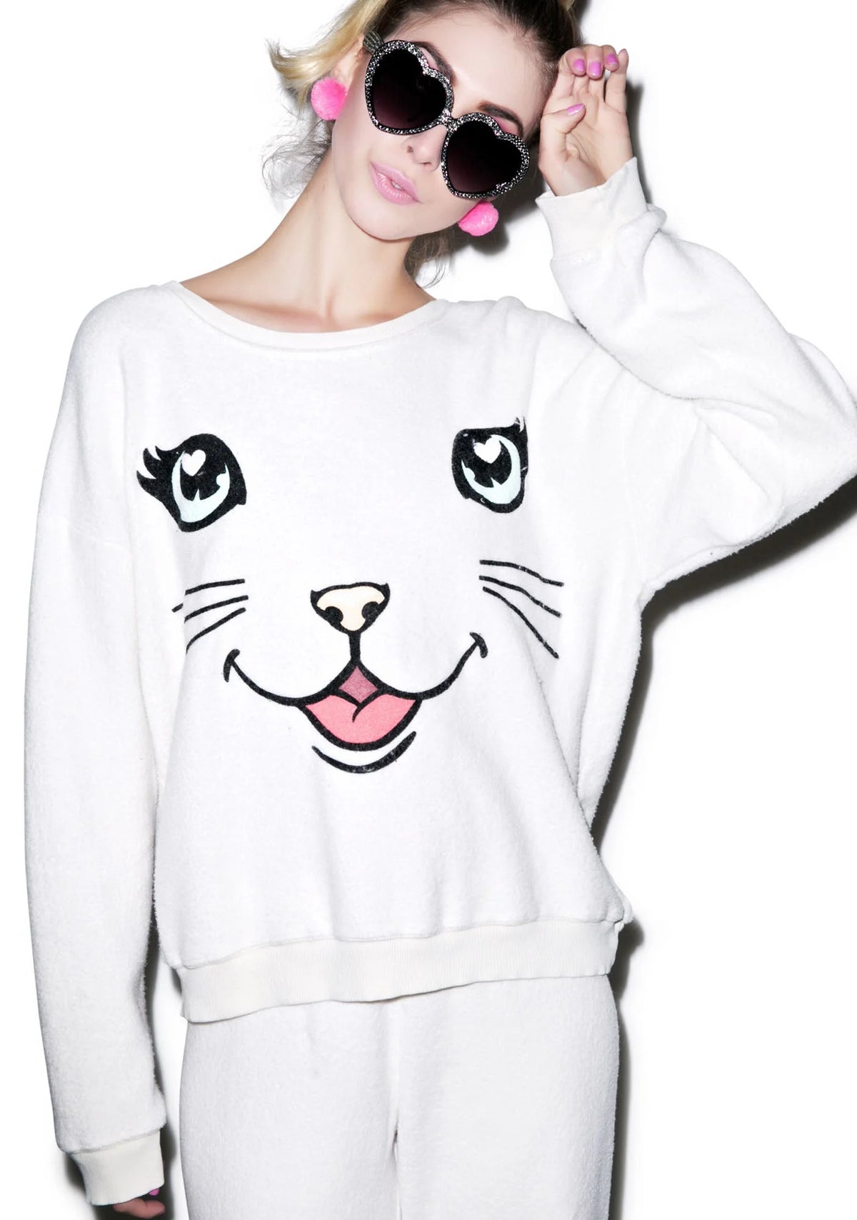 Happy Cat Oversized Sweatshirt
