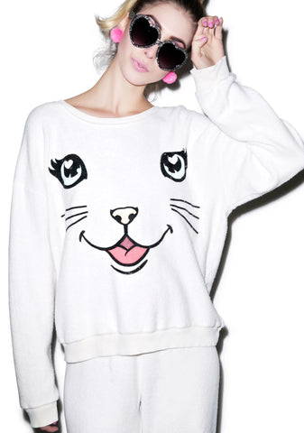 Happy Cat Oversized Sweatshirt