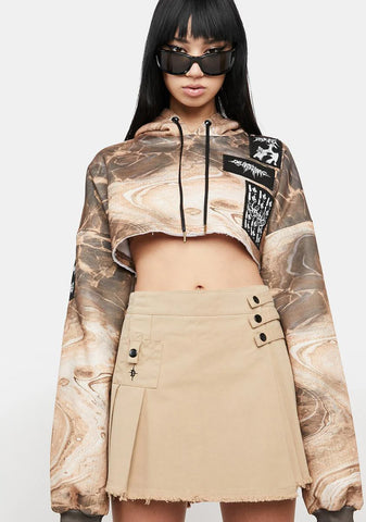 Atmosphere Strappy Pleated Mini Skirt