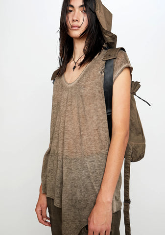 Atmosphere Unisex Scoop Neck Asymmetrical Tee