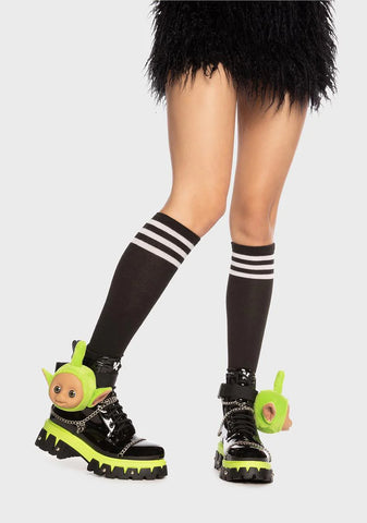 x Teletubby Head Platform Boots