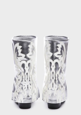 Silver Esperanza Cowboy Boots