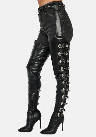 Asap Thigh High Chap Boots