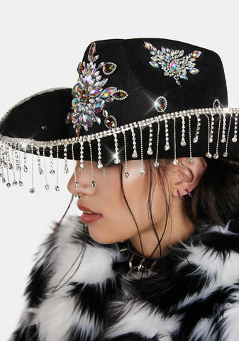 Onyx After The Sun Fringe Cowboy Hat