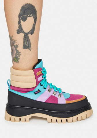 Peace Craft Colorblock Boots