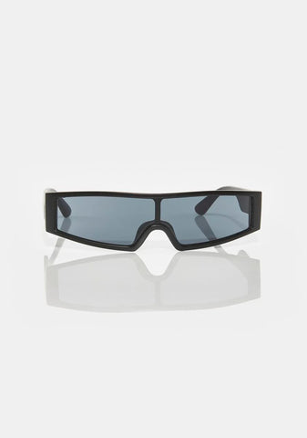 Night Come On Thru Shield Sunglasses
