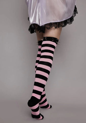 Shocking Thrill Thigh High Socks