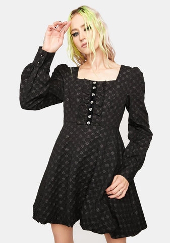 Warning Series Embroidered Dress