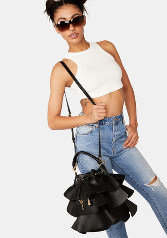 Ruffle Up Bucket Bag