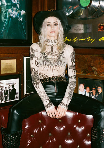 Lives For Sin Mesh Top