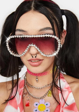 Clubbing Tonight Shield Sunglasses