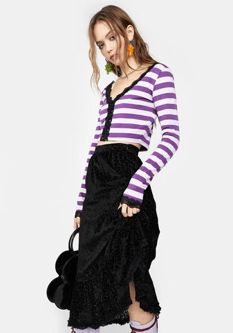 Violet Highly Selective Crop Top