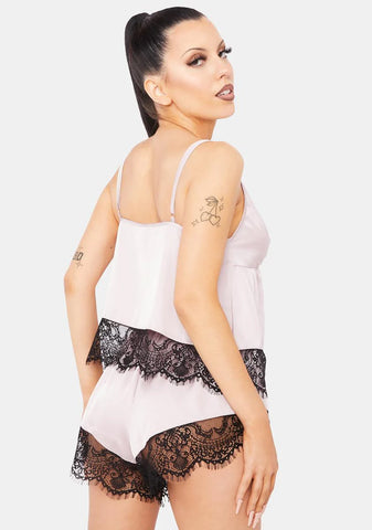 Alaia Caged Cami Pajama Top & Shorts