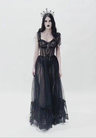 Dance With Death Sleeveless Maxi Dress