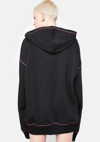 Talk Is Cheap Oversized Hoodie