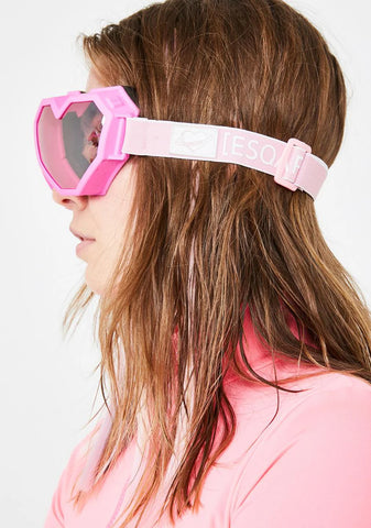 Pink Heart Goggles