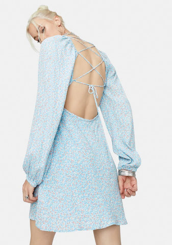 Chicks Dig It Long Sleeve Floral Mini Dress