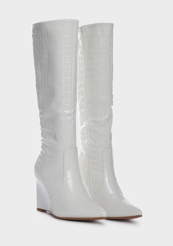 Social Secret Wedge Boots