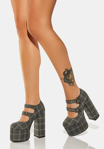 Shaken Up Platform Mary Janes