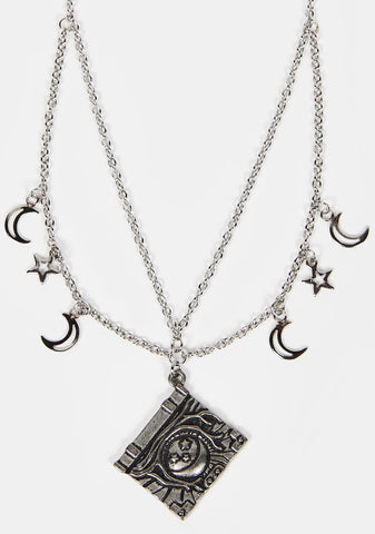 When Night Falls Charm Necklace
