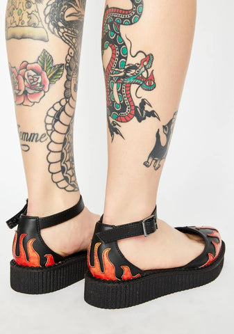 TUKskin Flame Creeper Sandals