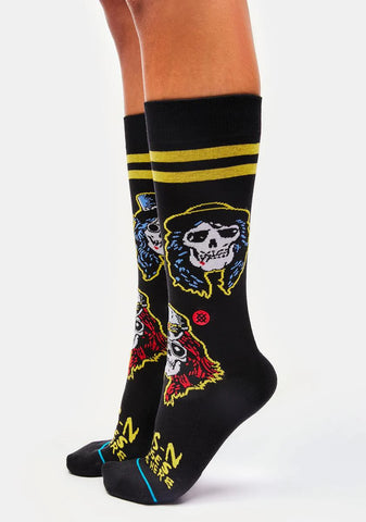 X Guns N' Roses Appetite Crew Socks